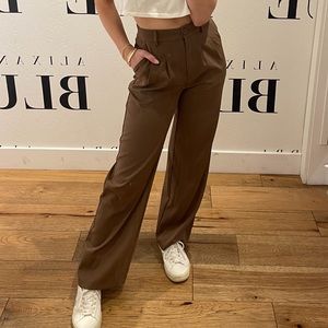 Princess Polly brown archer pant